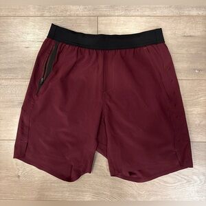 Ten Thousand Shorts Mens S Maroon Interval Lined Training Athletic 7" Inseam